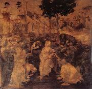 LEONARDO da Vinci The adoration of the Konige china oil painting reproduction